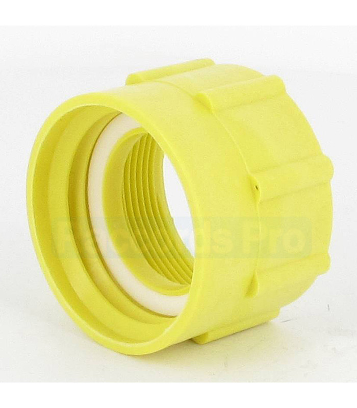 Adaptateur Changement de pas - F 2" S60X6 - F 2" pas gaz - PEHD - Jaune
