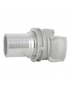 Symmetrical half-coupling with lock - Aluminium - Hose tail 2