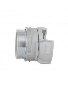 Symmetrical half-coupling with lock - Aluminium - Male thread 2