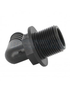 Raccord cannelé coudé Ø 15 mm - M 3/4" pas gaz 2