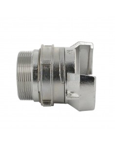 Symmetrical half-coupling with lock - Stainless steel - Male thread 2