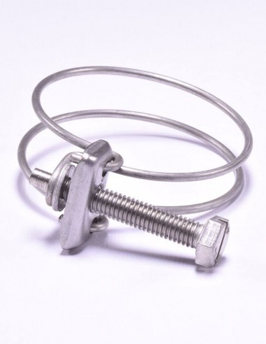 Double steel wire clamp