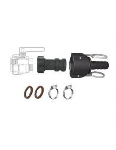 IBC‘s long camlock 2" (S60X6) dispensing kit hose tail Ø38 mm