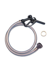 IBC straight coupler 2" (S60X6) dispensing kit - Black gun - 8M pipe (NBR gasket)