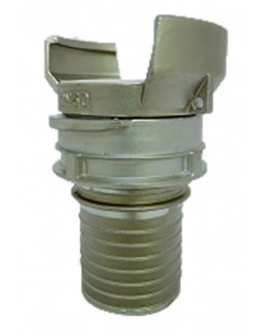 Half-coupling - Hose connector - Inox - ringed shank reduced