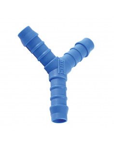 Hose connector Y fittings - Nylon 6.6 blue