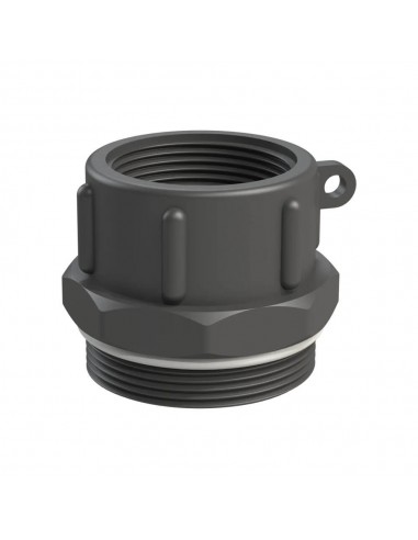 Réduction PP - Mâle 2" pas gaz - Femelle 1"1/2 NPT + joint