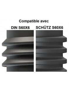 Camlock adaptor F 2'' S60X6 Schütz - DN 1'' - PP white Food grade 2