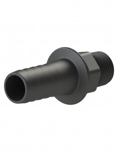 Hose tail connector Ø 25 mm - M 3/4" BSP - PP