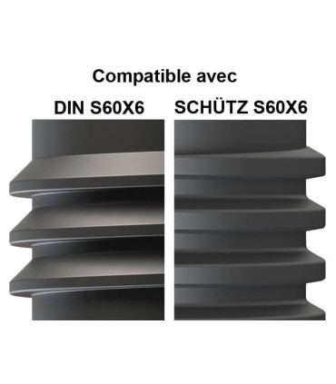 Compatible filetage Schütz