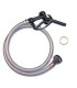 IBC Drain Kit – Straight Hose Tail 2" × S60x6 – Black Dispensing Gun – 1 m Hose