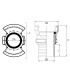 Symmetrical half-coupling with lock - PP - Hosetail output