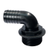 Hose tail coupler - angled - Male BSP (with sealing shoulder)