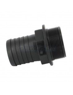 Raccord cannelé droit Ø 50 mm - M 2" pas gaz 2